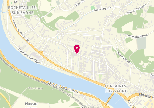 Plan de PEQUEGNOT Aurélie, 28 Rue Gambetta, 69270 Fontaines-sur-Saône