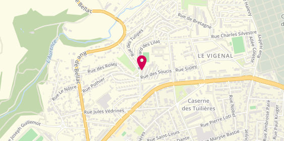Plan de SANTIER Antonin, 24 Boulevard des Lilas, 87100 Limoges