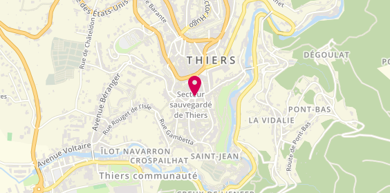 Plan de JOURNAIX Carole, 8 Place du Piroux, 63300 Thiers
