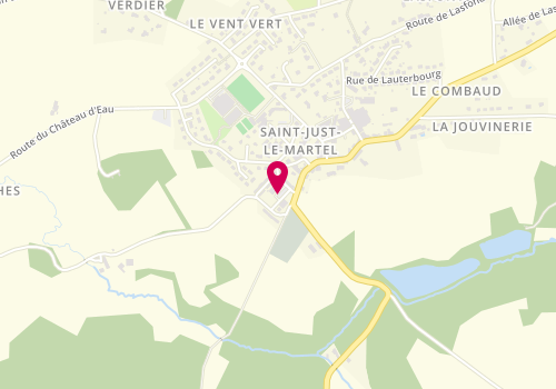 Plan de COUDERT Laetitia, 6 Place Wolinski, 87590 Saint-Just-le-Martel