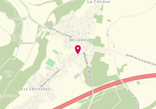 Plan de CADET Claire, 43 Route de Cruisseau, 01360 Béligneux