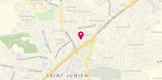 Plan de SANSONNET Marie Pierre, Square Dupuytren, 87200 Saint-Junien