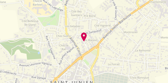 Plan de GILBERT Laetitia, 8 Square Dupuytren, 87200 Saint-Junien