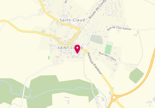 Plan de LEFEBVRE Julie, 15 Place Sadi Carnot, 16450 Saint-Claud