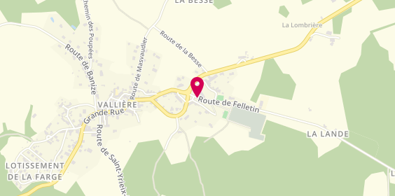 Plan de BOURDERY Cécile, 1 Route de Felletin, 23120 Vallière