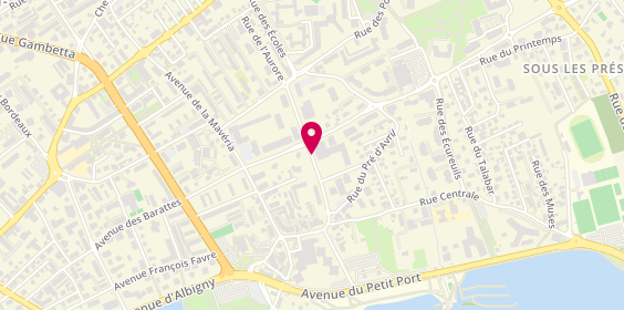 Plan de LECLERE Mathilde, 4 Rue des Cygnes, 74940 Annecy