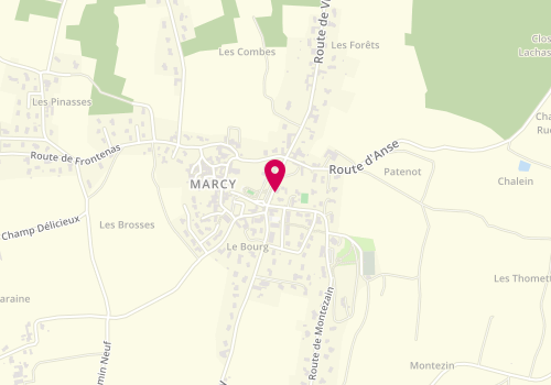 Plan de JOUFFRET Mélanie, 99 Route de Charnay, 69480 Marcy