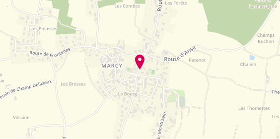 Plan de ADRIEN Marion, 99 Route de Charnay, 69480 Marcy
