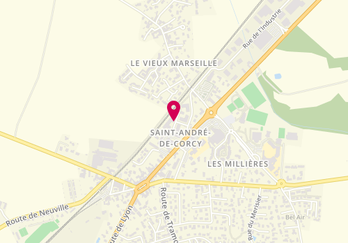 Plan de MATHIEU Fabrice, 60 Rue de la Bergerie, 01390 Saint-André-de-Corcy