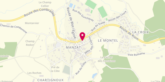 Plan de ESPAGNOL Stéphanie, 5 Route de Riom, 63410 Manzat