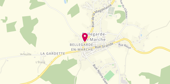 Plan de COLMAN Stéphanie, 10 Rue Magdelaine, 23190 Bellegarde-en-Marche