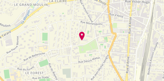 Plan de BARTEAUX Géraldine, 516 Rue du Collège, 69400 Villefranche-sur-Saône