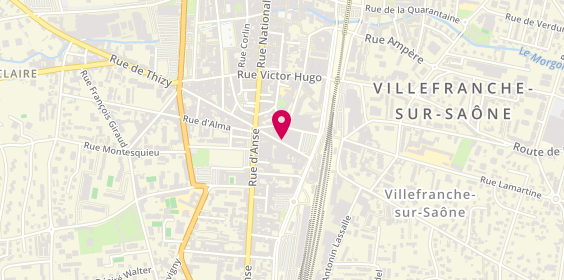 Plan de WLOCH Valérie, 87 Rue de la Gare, 69400 Villefranche-sur-Saône