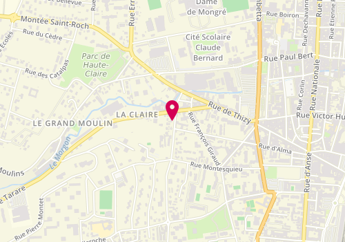 Plan de VIEILLE Delphine, 130 Rue Jean Baptiste Martini, 69400 Gleizé