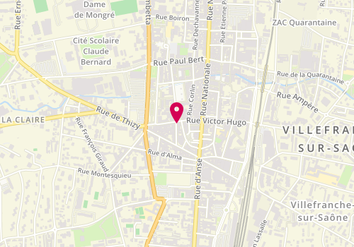 Plan de FARGE Marie, 195 Rue de la République, 69400 Villefranche-sur-Saône