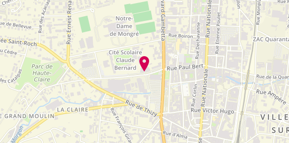Plan de ASENCIO Justine, 124 Rue Philippe Héron, 69400 Villefranche-sur-Saône
