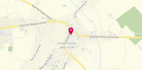 Plan de DONVAL Angélina, 5 Impasse des Halles, 16350 Champagne-Mouton