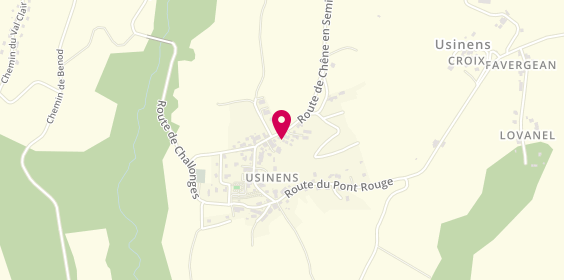 Plan de ANSELME-MARTIN Sophie, 310 Route de Chere en Semine, 74910 Usinens