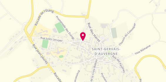 Plan de CAZEAUX Elisabeth, 12 Rue du Docteur Bovet, 63390 Saint-Gervais-d'Auvergne