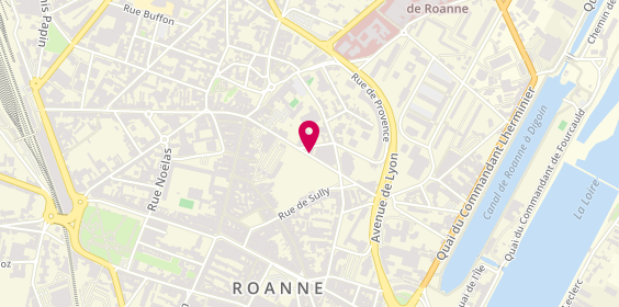 Plan de GIRAUD Sandrine, 16 Rue Roger Salengro, 42300 Roanne