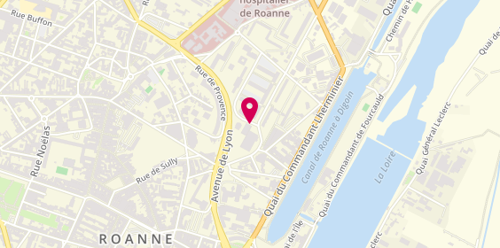Plan de ROBIN Clotilde, 12 Rue de Bourgogne, 42300 Roanne