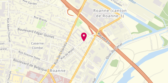 Plan de GONTARD Françoise, 36 Rue de Matel, 42300 Roanne