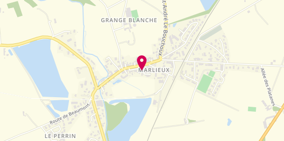 Plan de BERTHILLER Lauranne, 131 Place du Marche, 01240 Marlieux