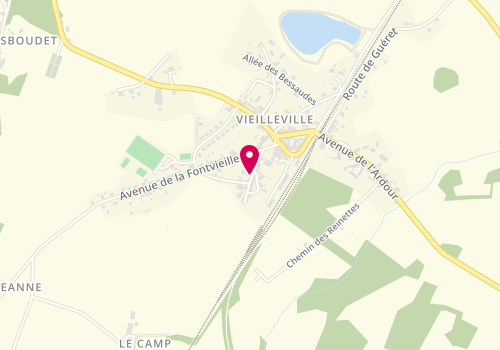 Plan de BINETTE Nathalie, 6 Allée des Ecoliers, 23210 Mourioux-Vieilleville