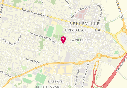 Plan de JAMBON Marion, 12 Boulevard Joseph Rosselli, 69220 Belleville-en-Beaujolais