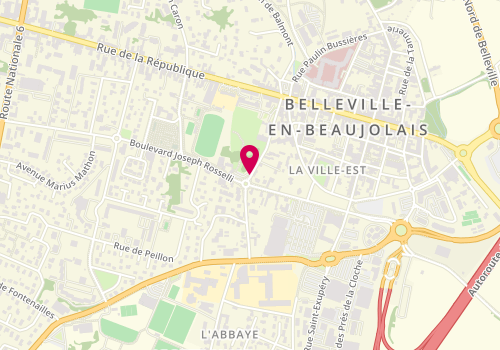 Plan de SAUJOT Anthony, 8 Rue Ballofet Dury, 69220 Belleville-en-Beaujolais