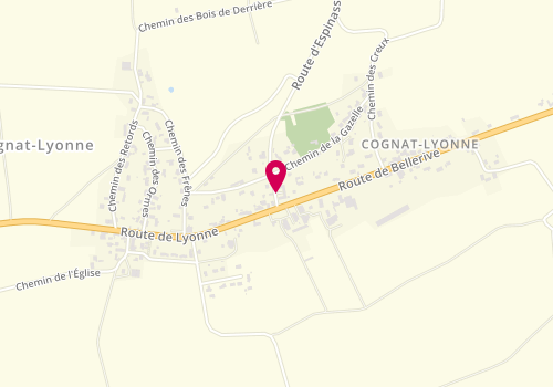 Plan de EL HAMRI Sonia, 4 Route d'Espinasse, 03110 Cognat-Lyonne