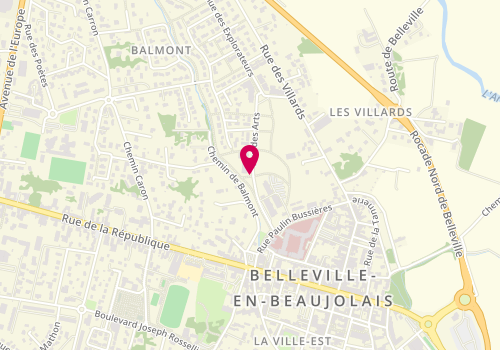Plan de ERIS Muhamet, 377 Rue des Arts, 69220 Belleville-en-Beaujolais