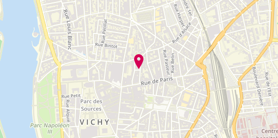 Plan de JACQUET Cécile, 11 Rue Desbrest, 03200 Vichy