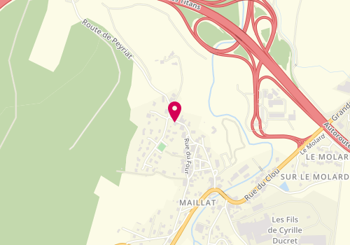 Plan de GYRARD Pascale, 389 Route de Peyriat, 01430 Maillat