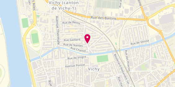 Plan de BUSSIERE Mélissa, 140 Rue Jean Jaures, 03200 Vichy