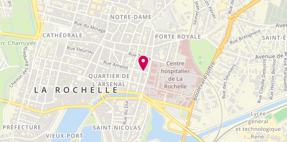 Plan de BODIN Louise, 33 Rue Amelot, 17000 La Rochelle