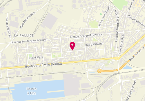 Plan de DIALLO Dieneba, 33 Rue Nicolas Denys de Fronsac, 17000 La Rochelle