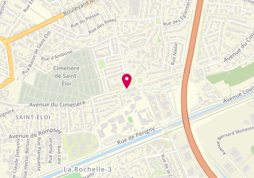 Plan de LOURENÇO Aurélie, 148 Avenue du Cimetiere, 17000 La Rochelle