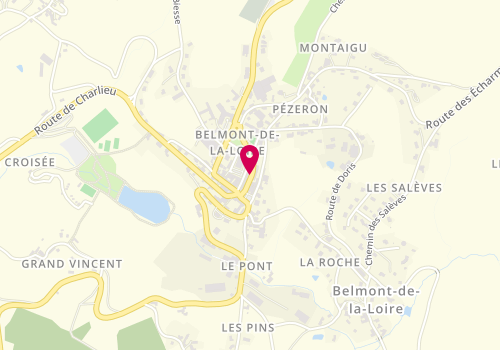 Plan de BEZACIER Mélanie, 84 Rue de la Fontaine, 42670 Belmont-de-la-Loire