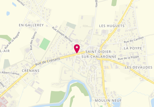 Plan de MONGIN Marie, 38 Place Georges Agniel, 01140 Saint-Didier-sur-Chalaronne