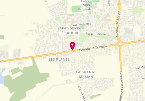Plan de DUBOIS DE MONTREYNAUD Catherine, 1250 Avenue de Trevoux, 01000 Saint-Denis-lès-Bourg