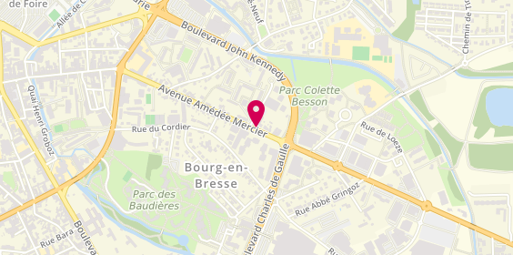 Plan de MONVENEUR Christelle, 41 Avenue Amedee Mercier, 01000 Bourg-en-Bresse