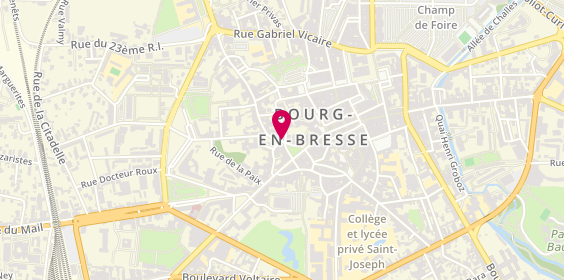 Plan de BERGER Emilie, 2 Rue Bourgmayer, 01000 Bourg-en-Bresse