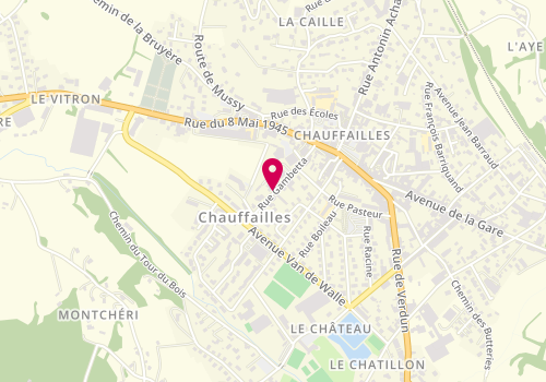 Plan de LAROCHE Camille, 8 Rue Gambetta, 71170 Chauffailles