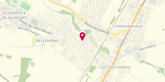Plan de AURAY Charlotte, 755 Route du Vieux Moulin, 71570 La Chapelle-de-Guinchay