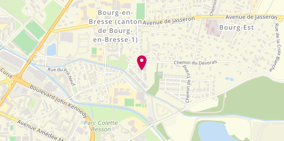 Plan de CRAUET Océane, 78 Allee Simone Signoret, 01000 Bourg-en-Bresse