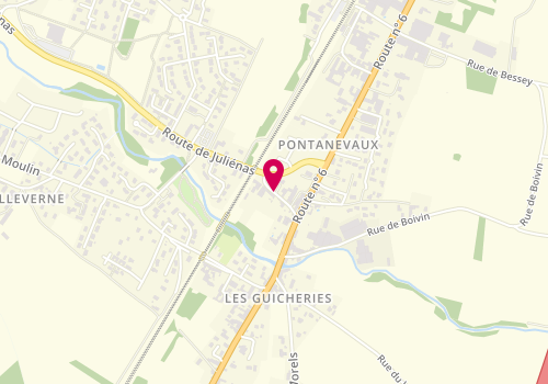 Plan de CLANET Valérie, 70 Impasse Saint Roch, 71570 La Chapelle-de-Guinchay