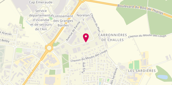 Plan de PONT Karine, 244 Rue San Severo, 01000 Bourg-en-Bresse