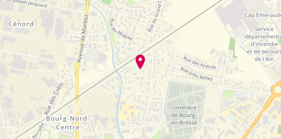 Plan de KHAYI KRIOUAR Samira, 14 Rue des Tilleuls, 01000 Bourg-en-Bresse