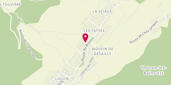 Plan de BUINOUD Albane, 355 Route du Brevon, 74470 Lullin